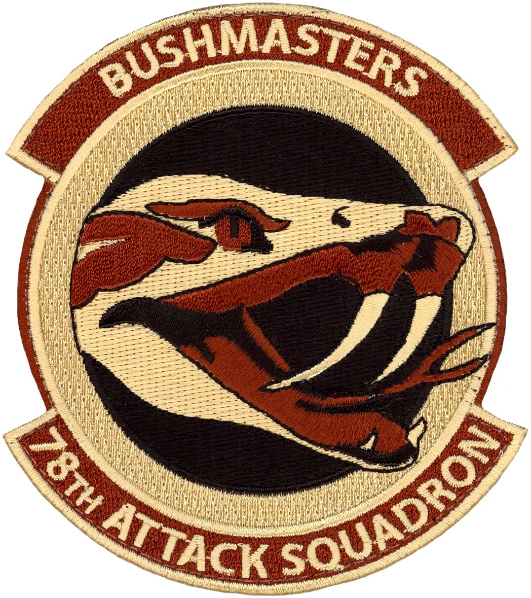 USAF 78th ATTACK SQUADRON PATCH - DESERT