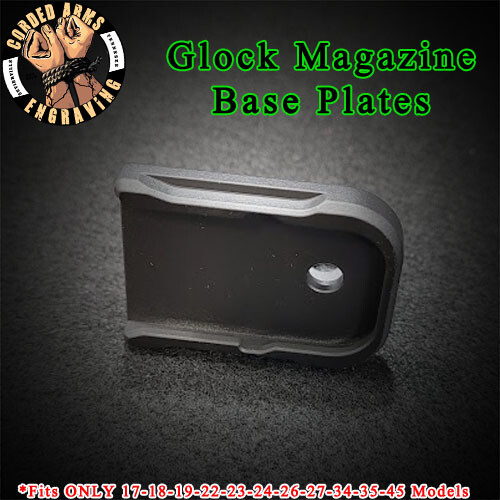 Handicap Laser Engraved Magazine Base Plate for Glock171923Gen1-5