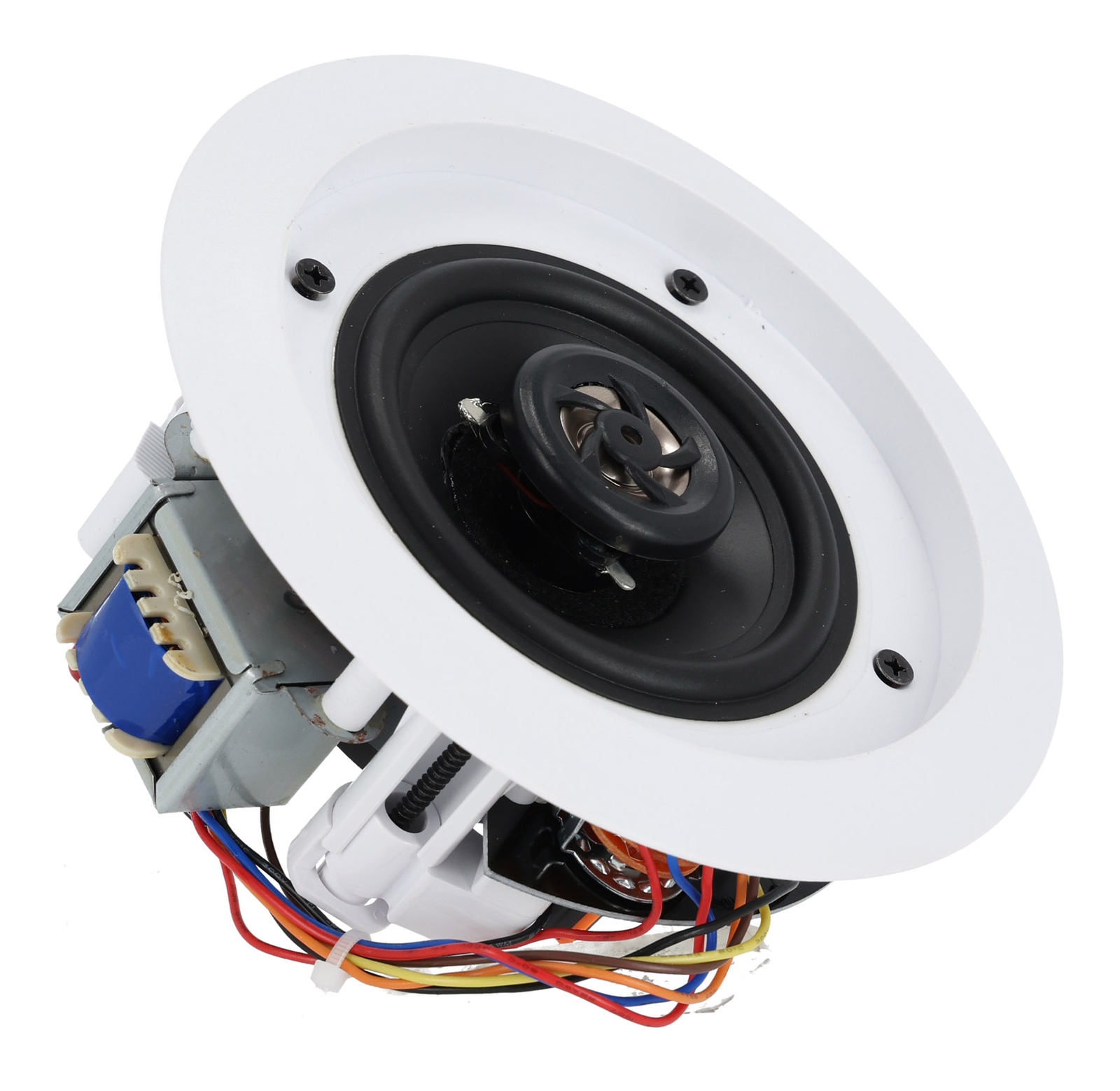 10) Rockville CC4T White 4" Commercial 70v Ceiling Speakers For Restaurant/Cafe