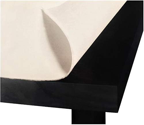 Better Home Premium Felt Back Table Pad, Heavy 90" x 52" (Rectangular), White