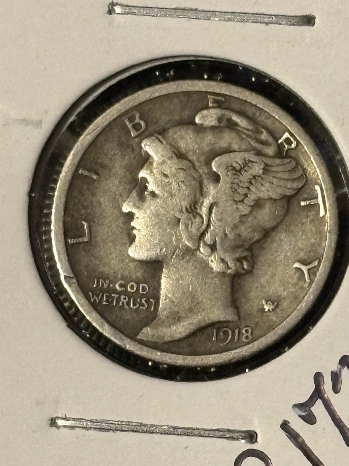 1918 Mercury Dime     Higher Grade
