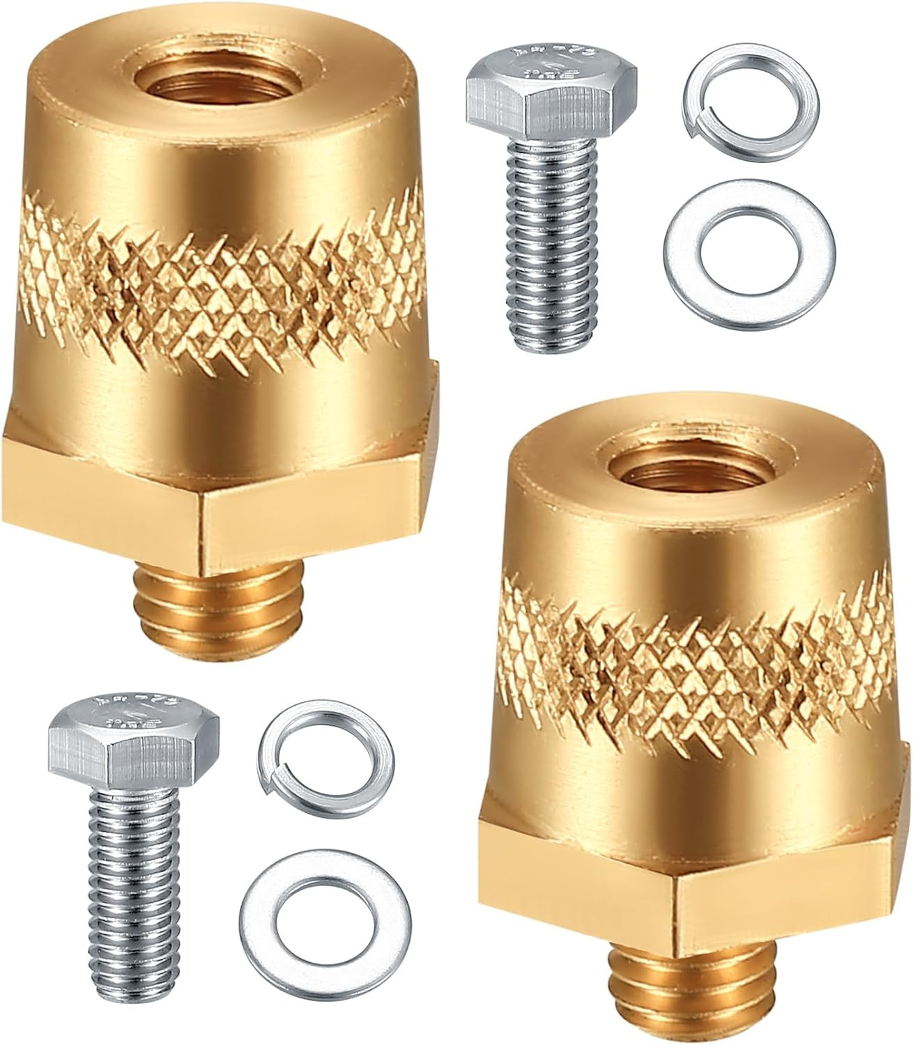 2 Packs Battery Terminal Connectors Set, Auto Battery Post Terminals Post Adapte