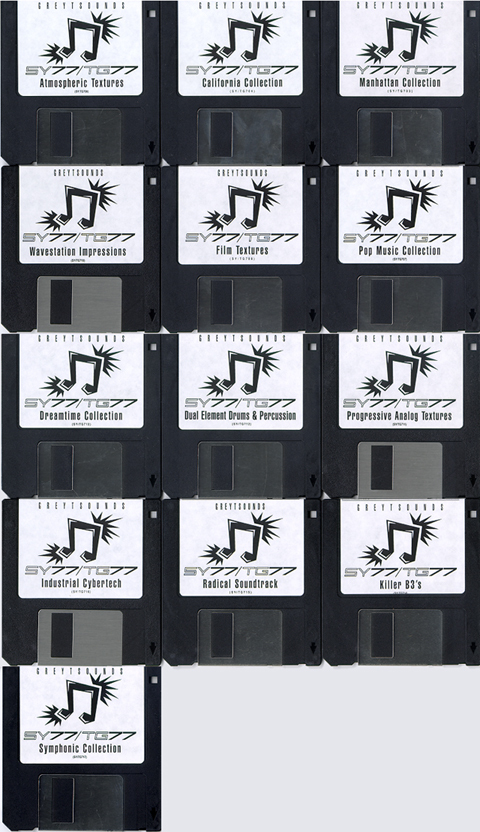 Yamaha SY 77 Synth Patches - 13 Disk Set - Ready to load into your SY77