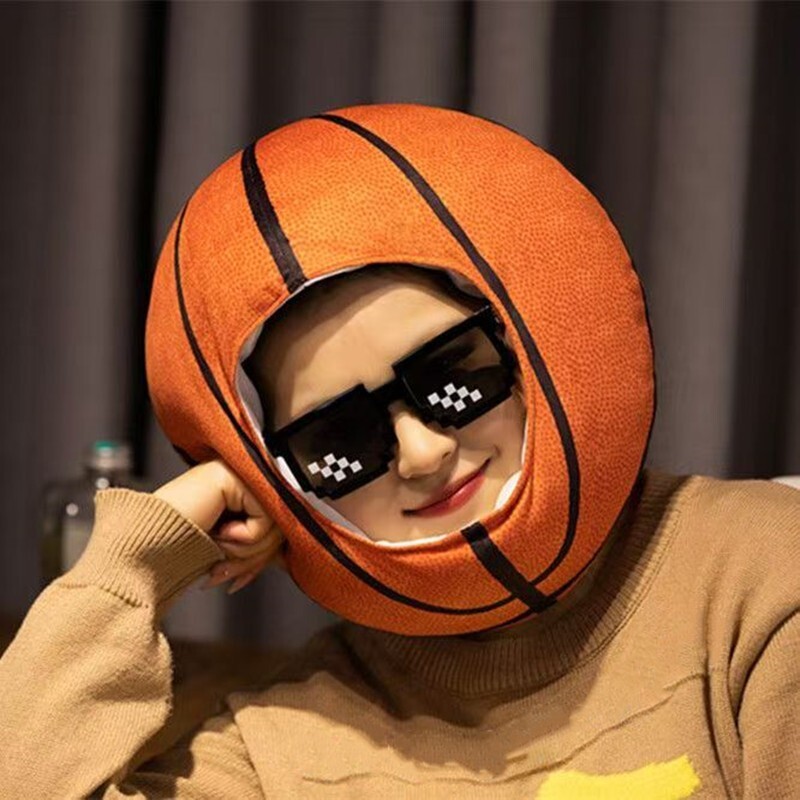 Men Women Basketball Cosplay Warm Headgear Halloween Party Funny Hat Stage Prop