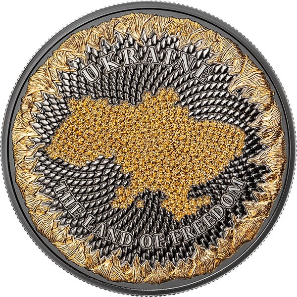 2026 UCS Ukraine The Land of Freedom United Crypto States 1 oz Proof Silver Coin