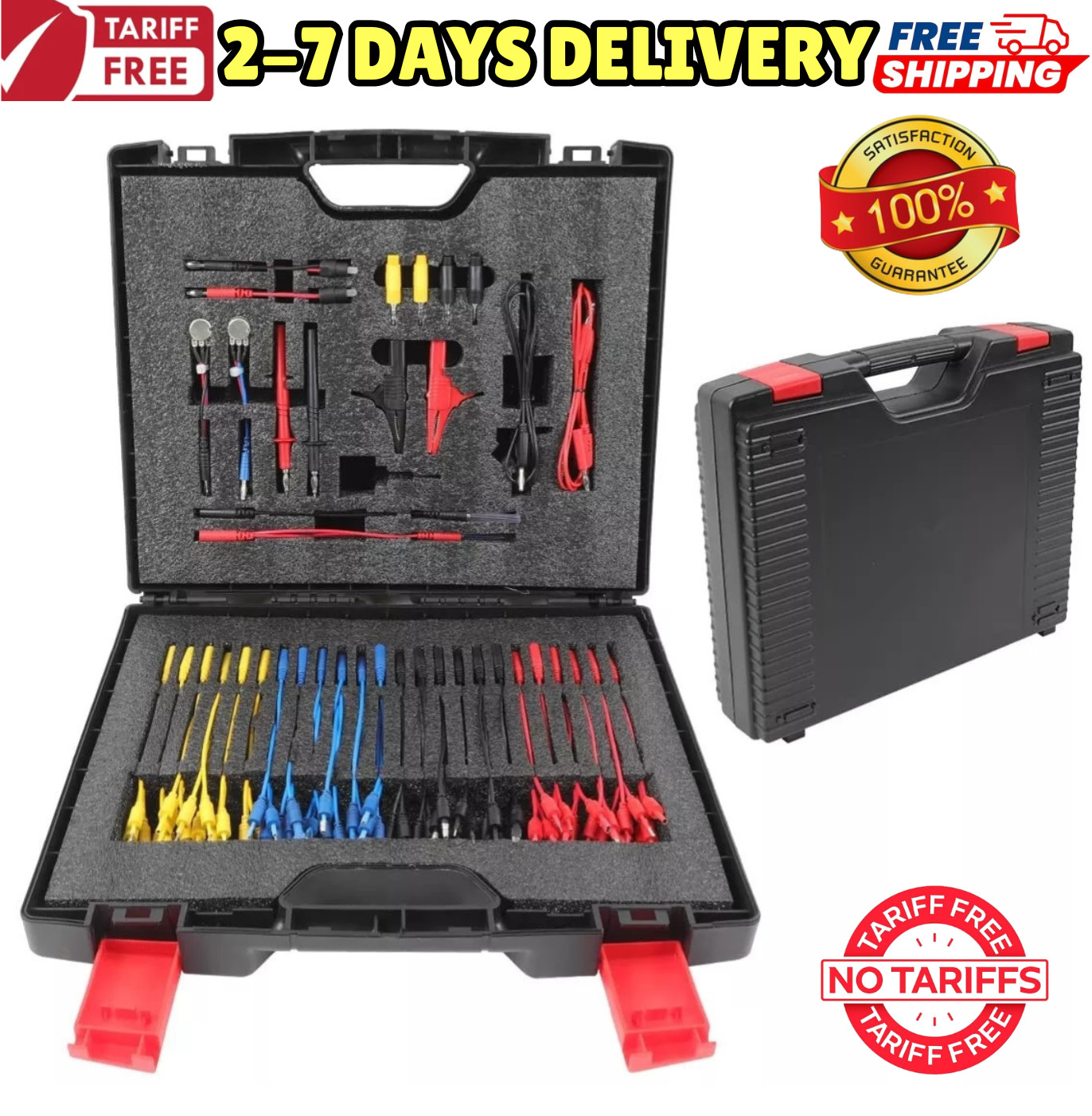 Automotive Multimeter Test Leads Circuit Error Diagnosis Banana Plug Alligator