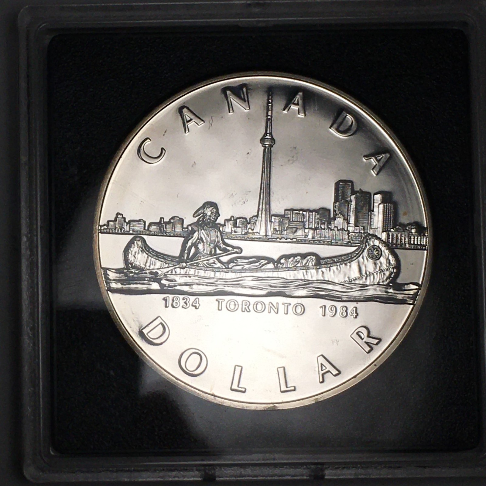 1984 Canada Silver Dollar  - Toronto - KM#140 .375 ASW - 8260-SF