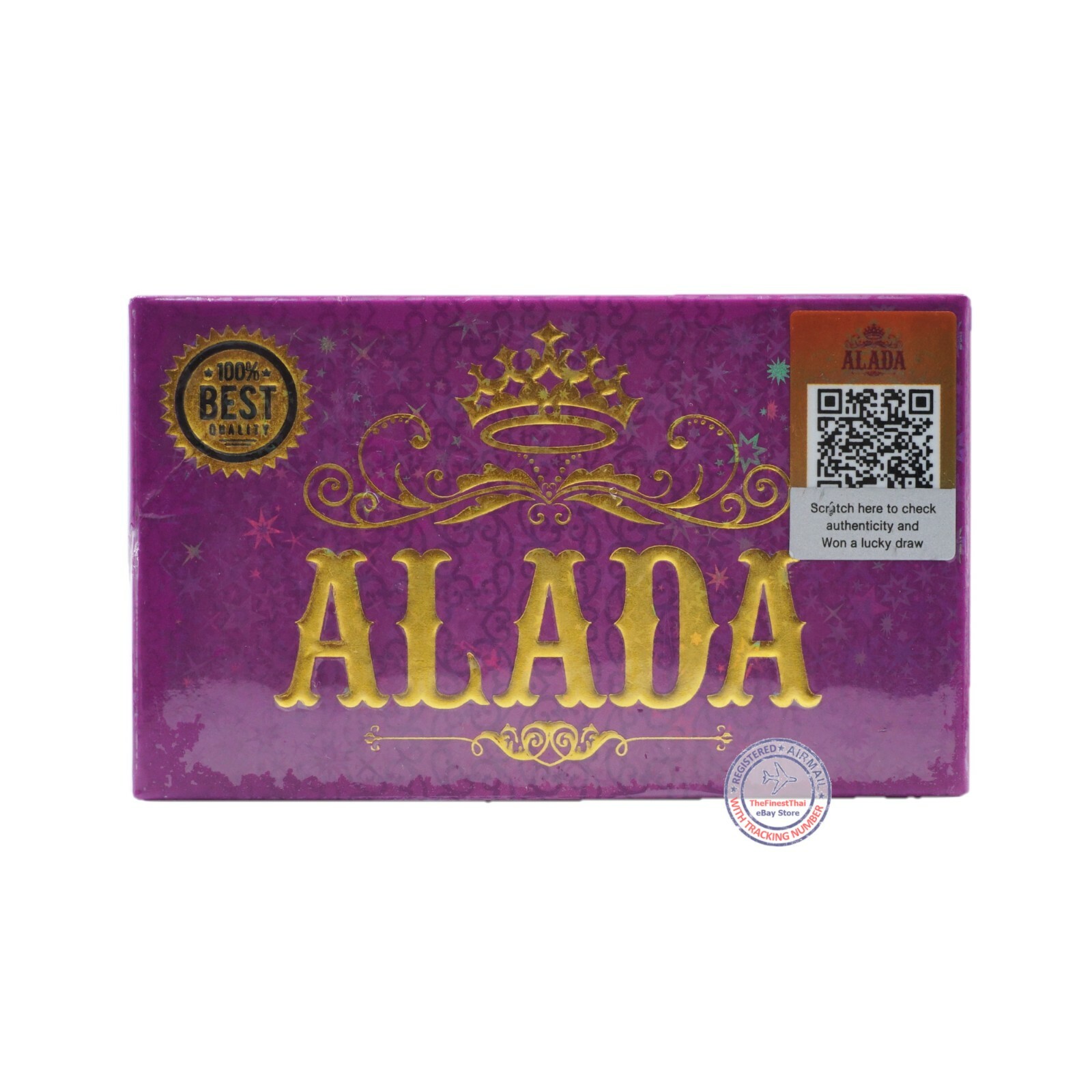 Alada Whitening Soap Natural Extract Face & Body Naturally Brightening 160g x 4