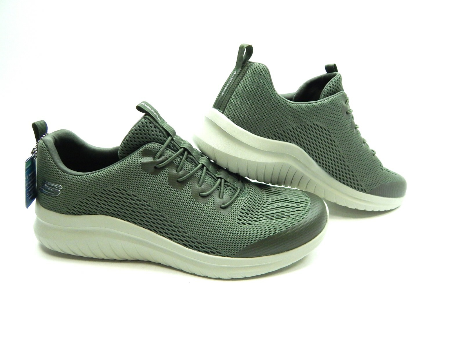 SKECHERS MEN'S ULTRA FLEX 2.0 KELMER OLIVE SHOES SIZE 13