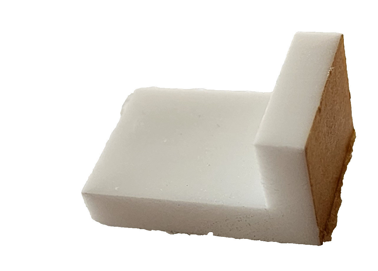 (Pack 10) Acrylic Brace 22 mm White Shelf Support