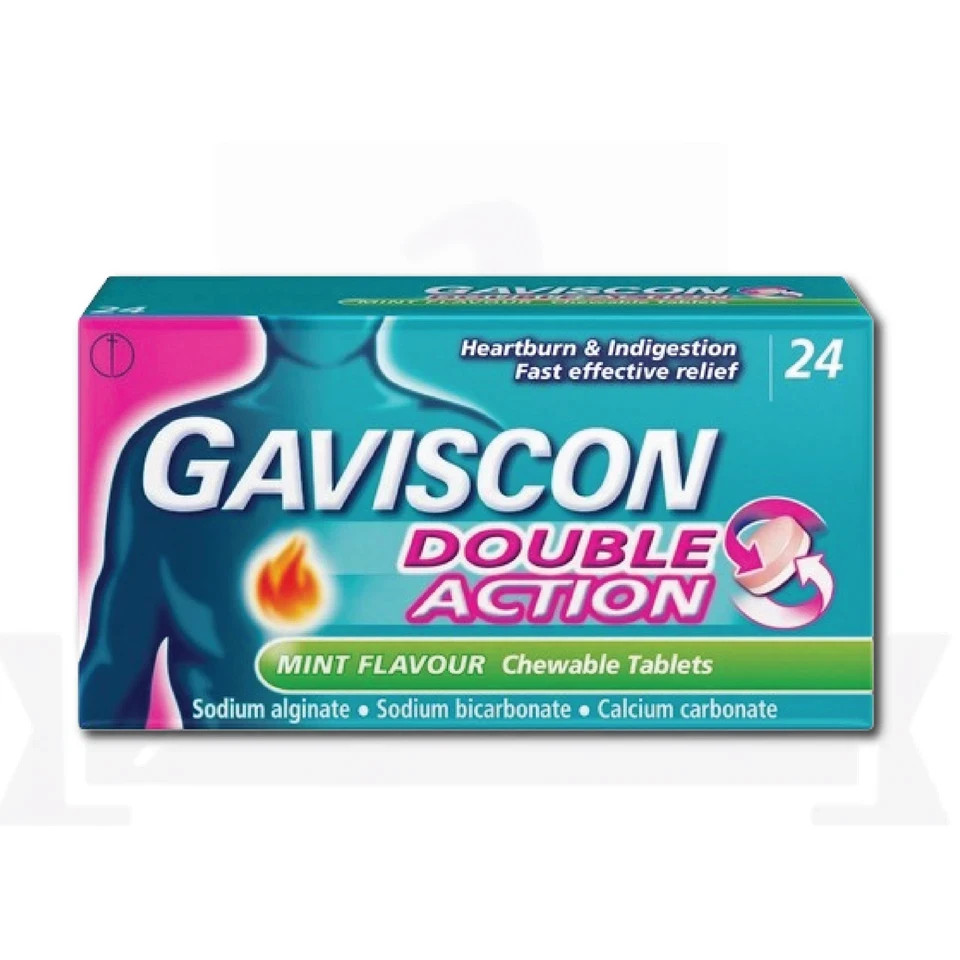 (8 X 24 Count Tablets) Gav-I$Con Tablets Double Action