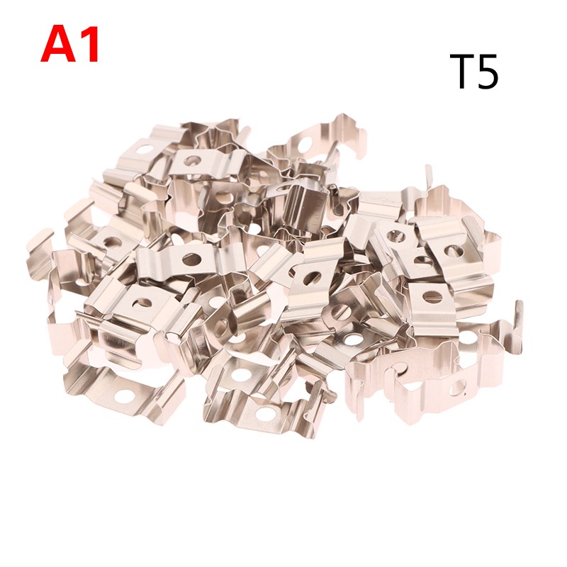 50Pcs T5/T8 Clips Holder Bracket For Lamp Socket/Ceiling Lamp/Light Fixture