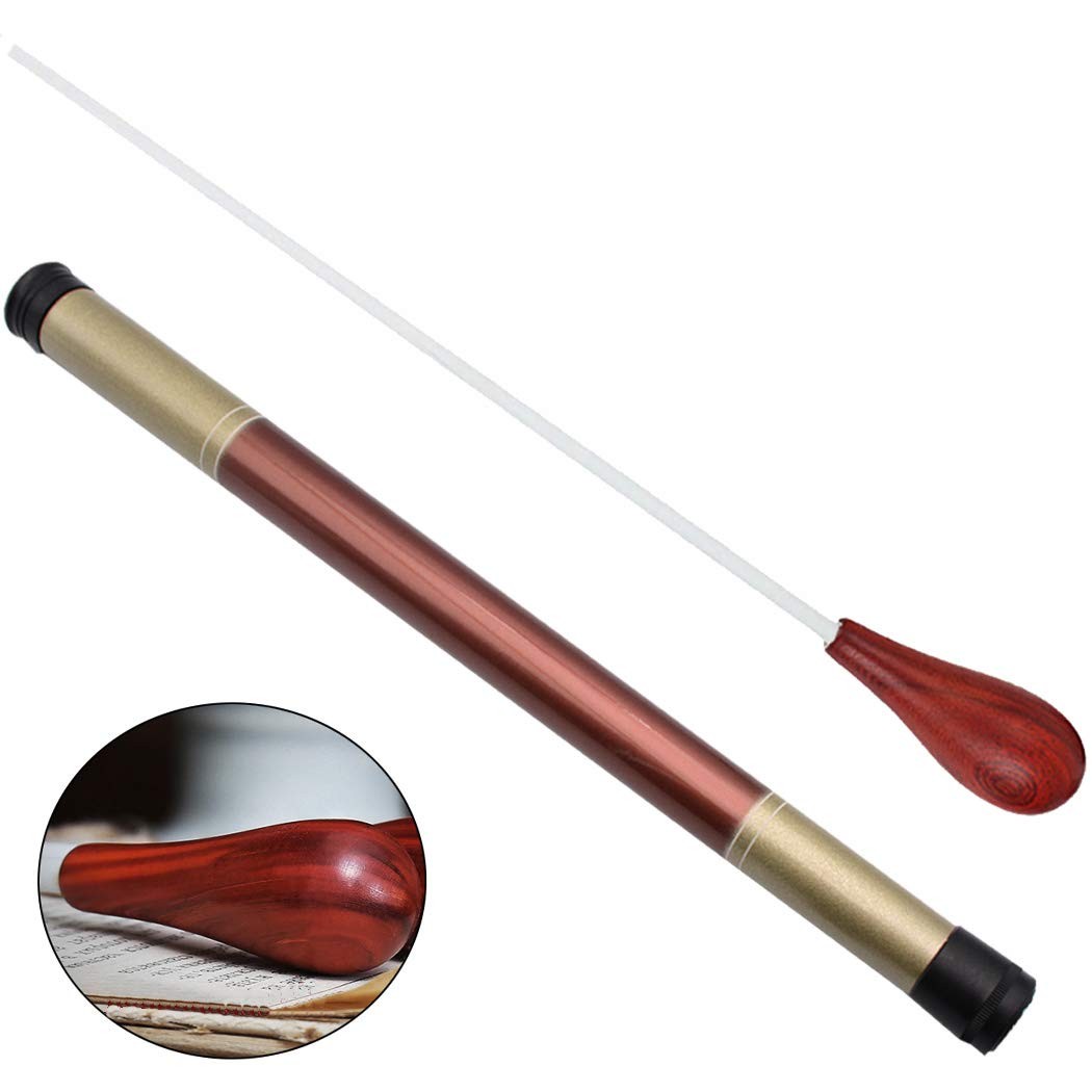 Conductor's Rosewood Wood Handle Baton for Orchestra Music Baton Conducting
