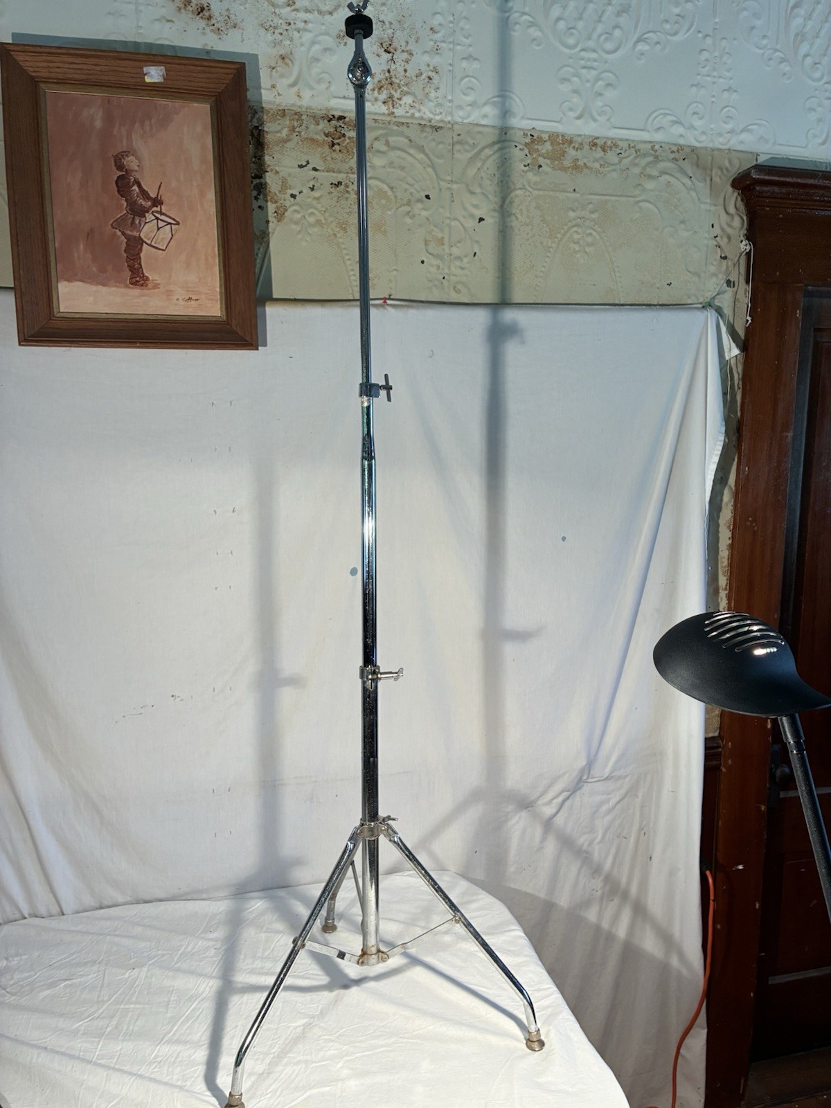 LUDWIG 1406 Cymbal Stand Tube Legs 70s Swivel Foot Cymbal Stand.