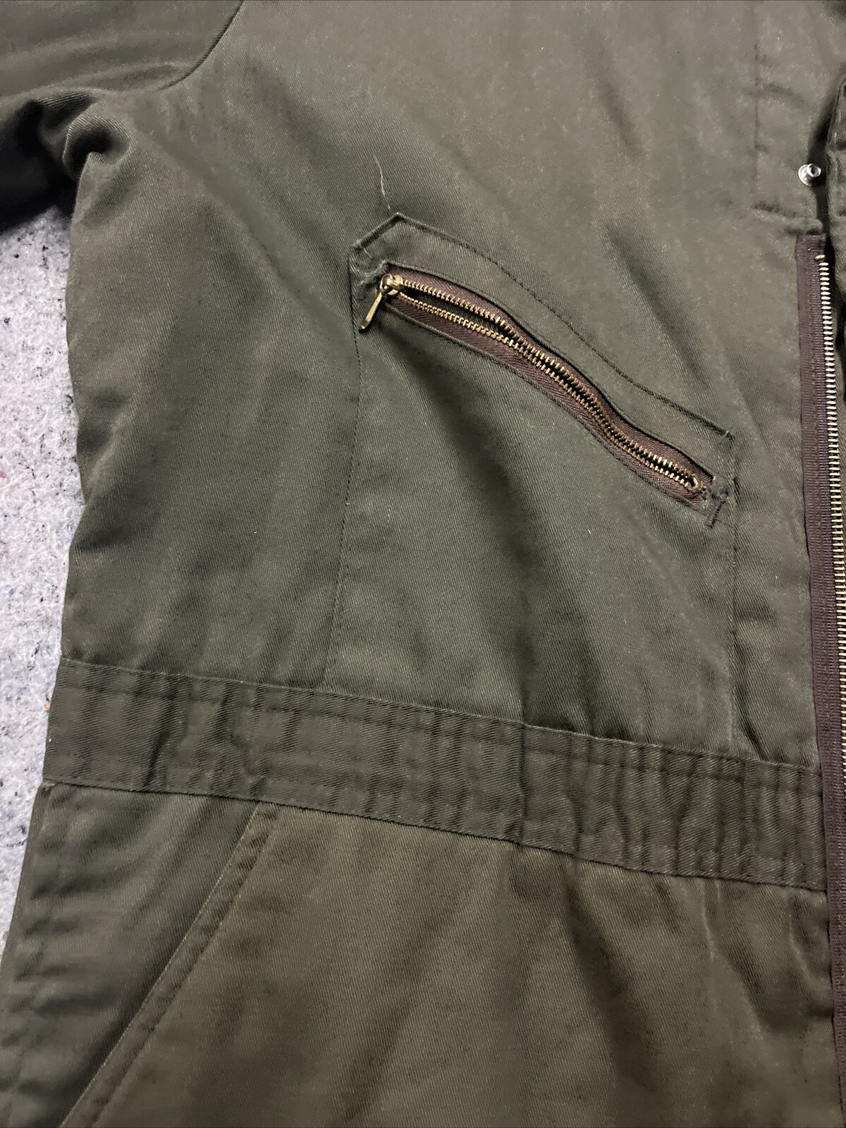 Vintage Continental Patch Flight Master Uniforms XL Jumpsuit Insulated