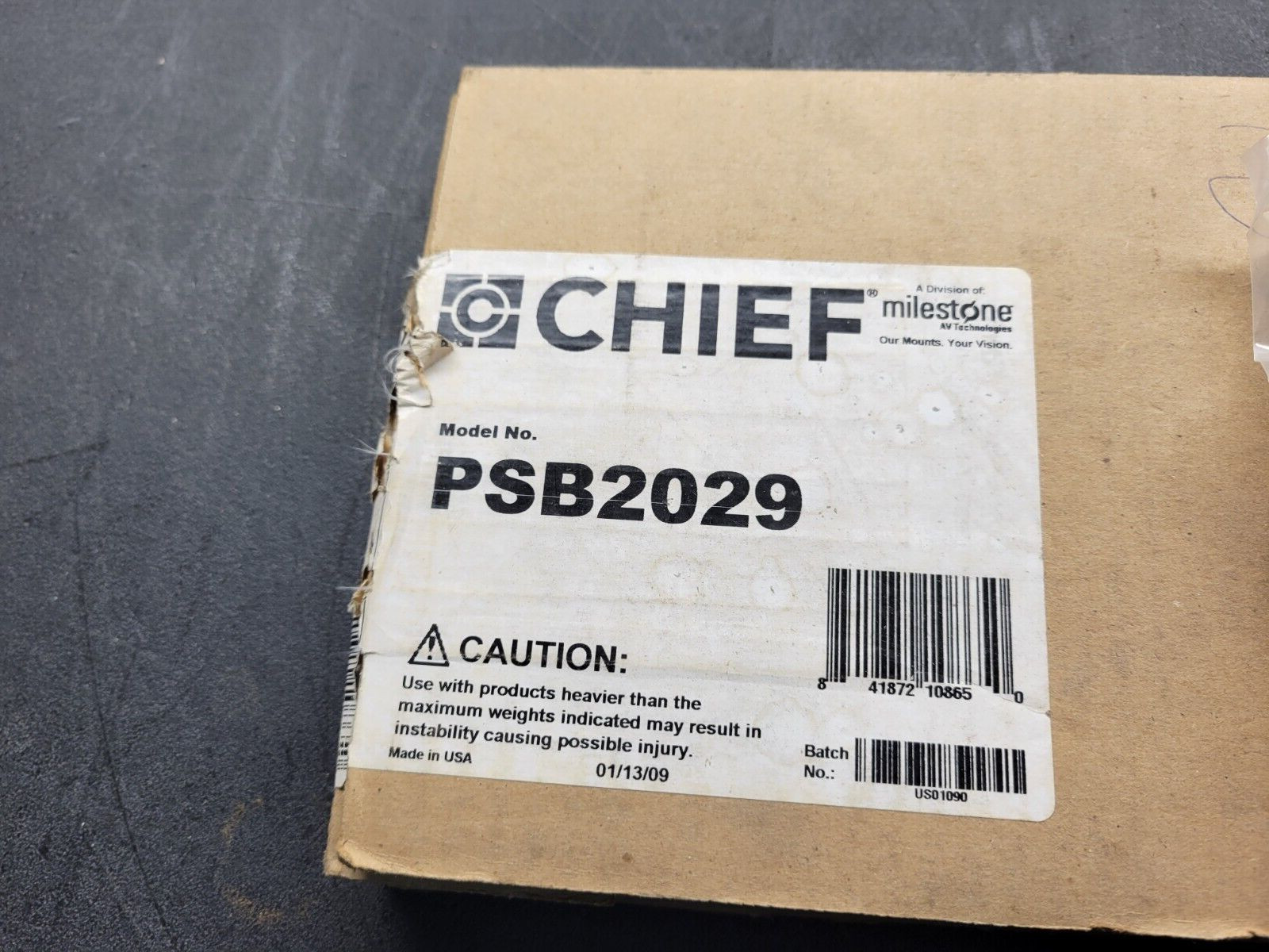 Chief PSB2029 Interface Bracket.