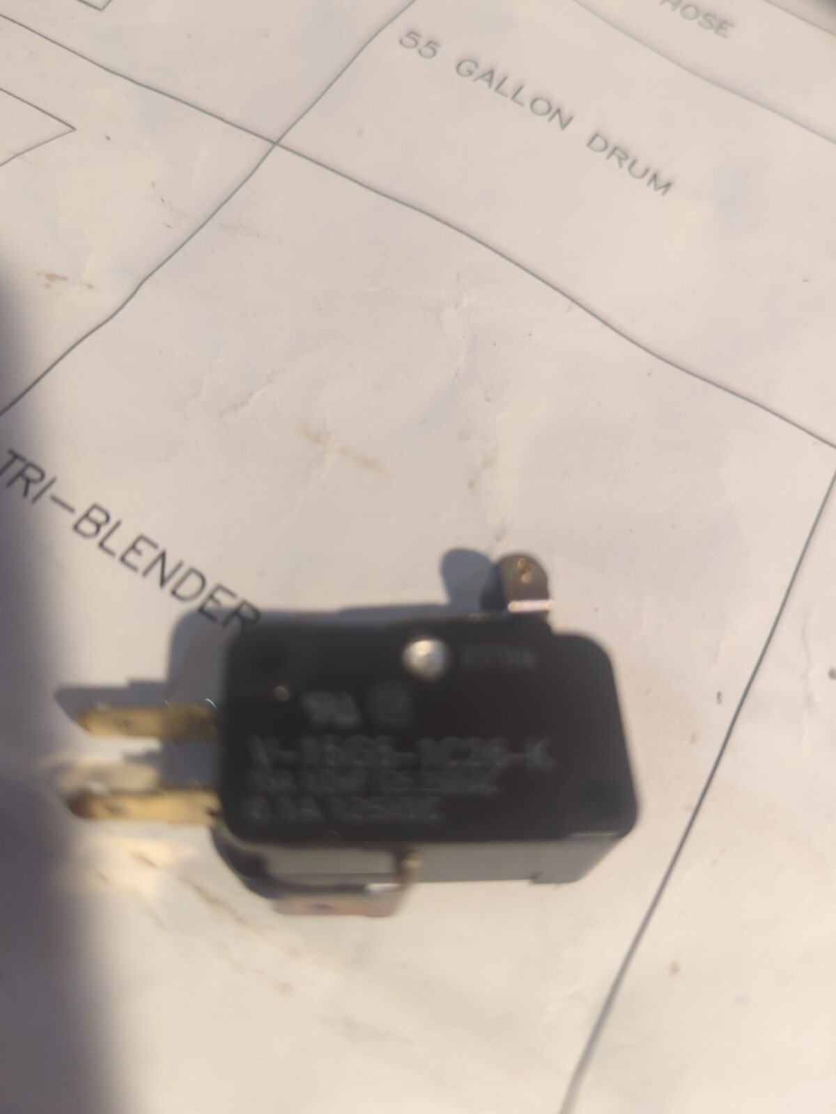 Omron switch part number V-15G5-1C26-K. Fast shipping!!!