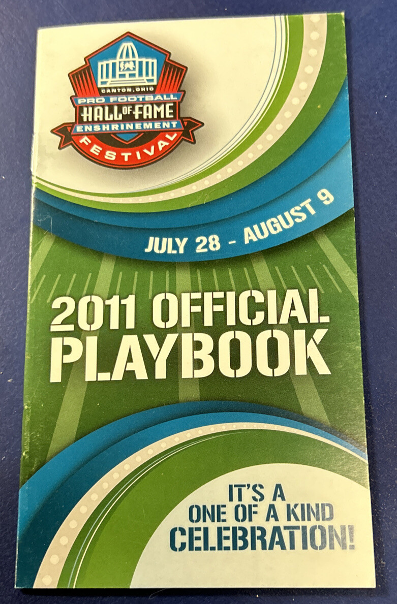 2011 Pro Football Hall of Fame Enshrinement Festival Canton Ohio Pamphlet