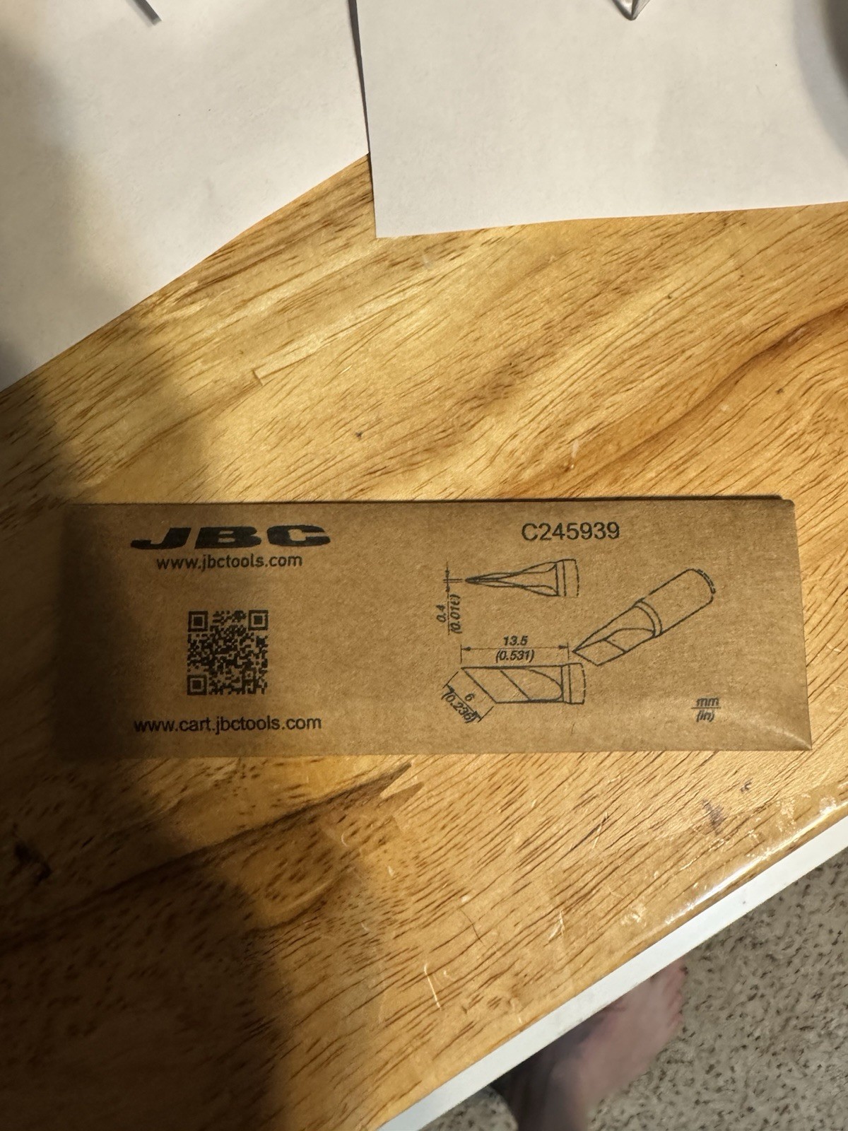 (1) New JBC soldering iron head Tip Cartridge C245-939 C245939 for T245 handle