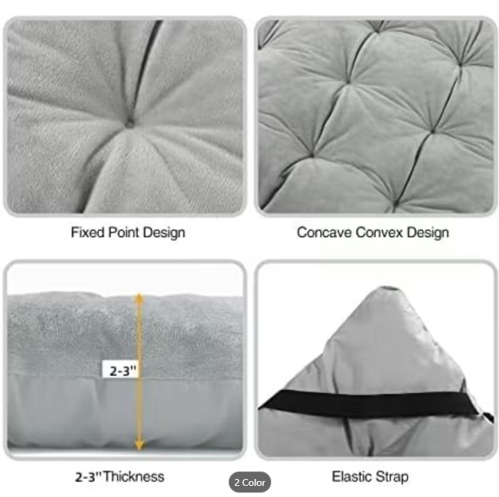 Folding Cot PAD for Sleeping Extra Thick, Soft Comfortable Velvet Camping PAD