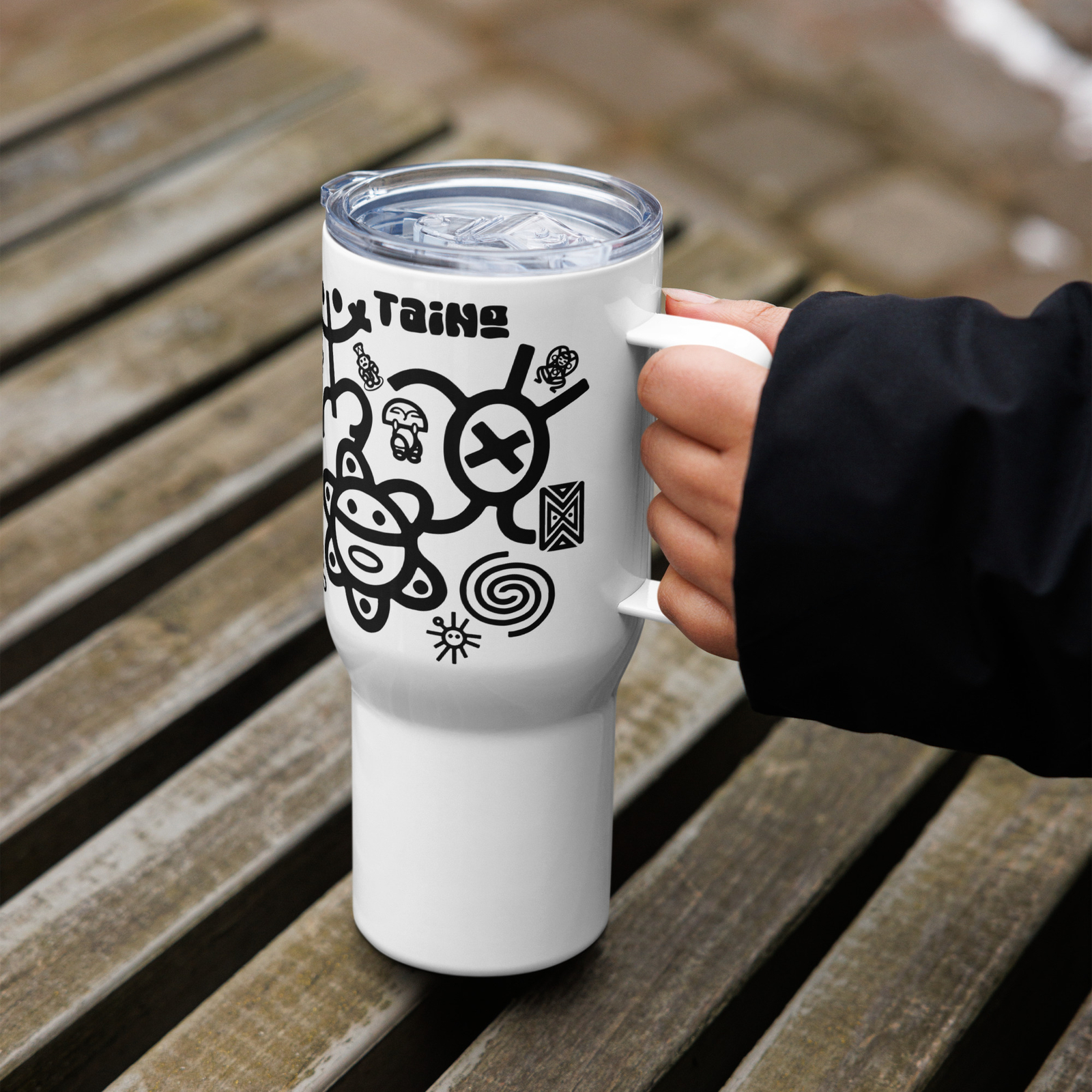 Native Taino Symbols Tumbler | Travel Mug Tumblr