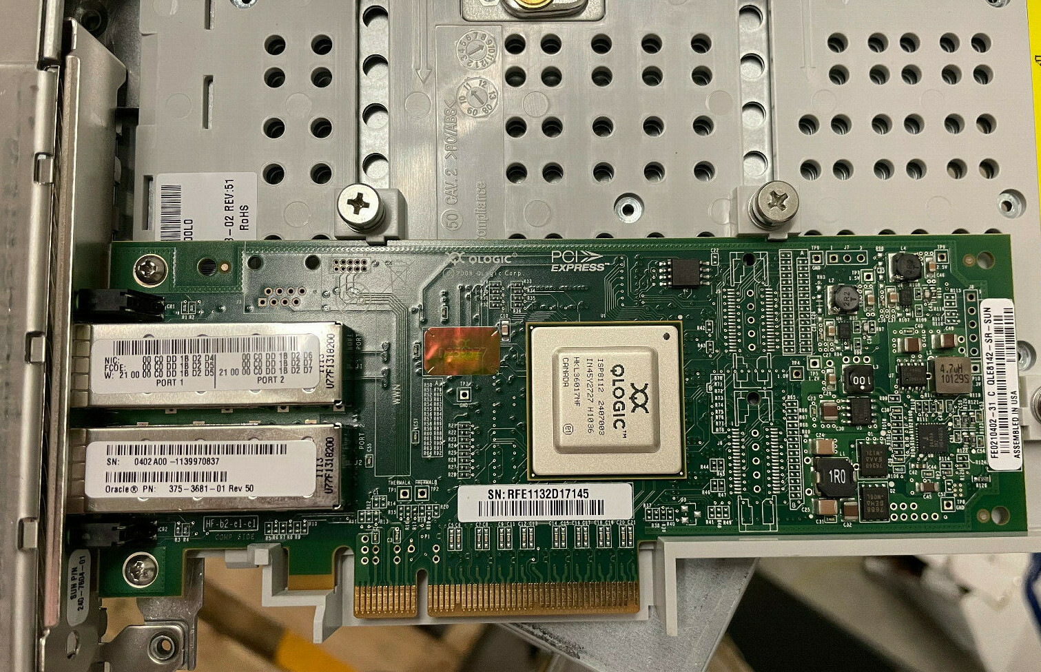Sun Oracle 375-3681 qle8142-sr-sun network card