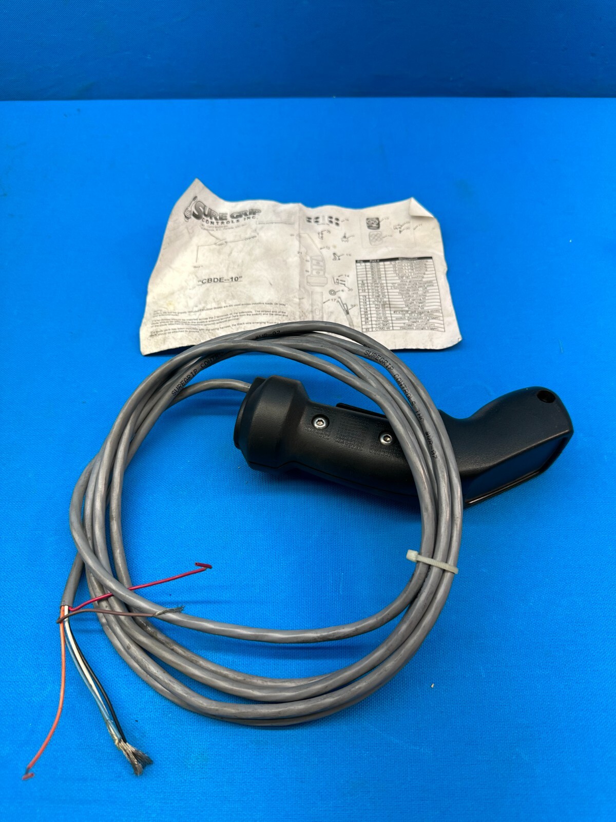 Sure Grip Controls Industrial Electronic Joystick Handle Base CBDE-10