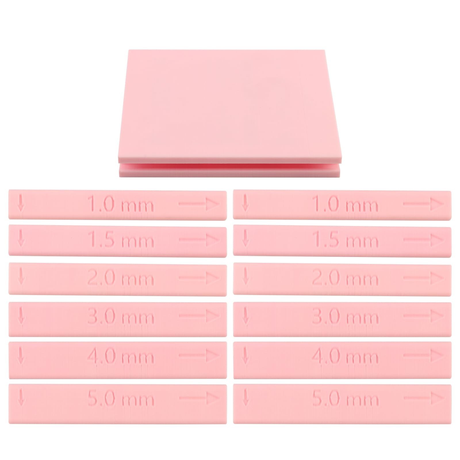 7 Pcs Clay Roller Guide Set - DIY Polymer Clay Rolling Strips & Earring Tools, 1