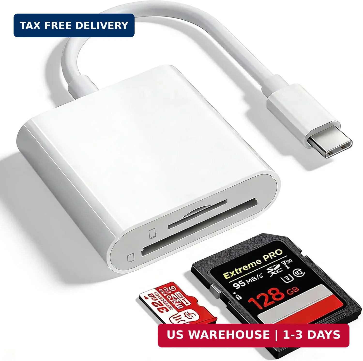 SD Card Reader for iPhone 15/16/17, Sd Card Reader USB C,Micro Sd Card Reader fo