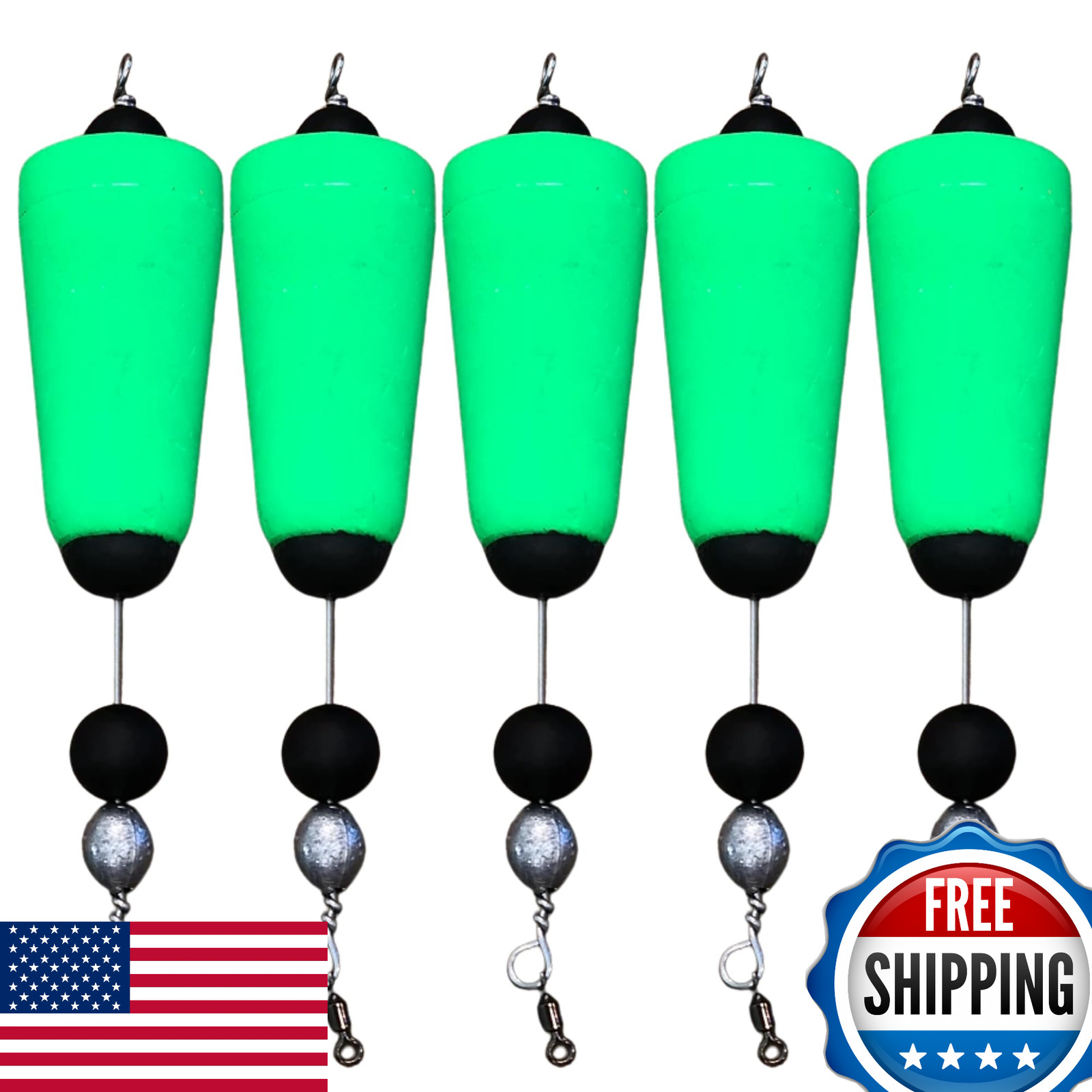 Four Horsemen Popping Corks: Redfish, Speckled Trout Saltwater/Freshwater (5-Pac
