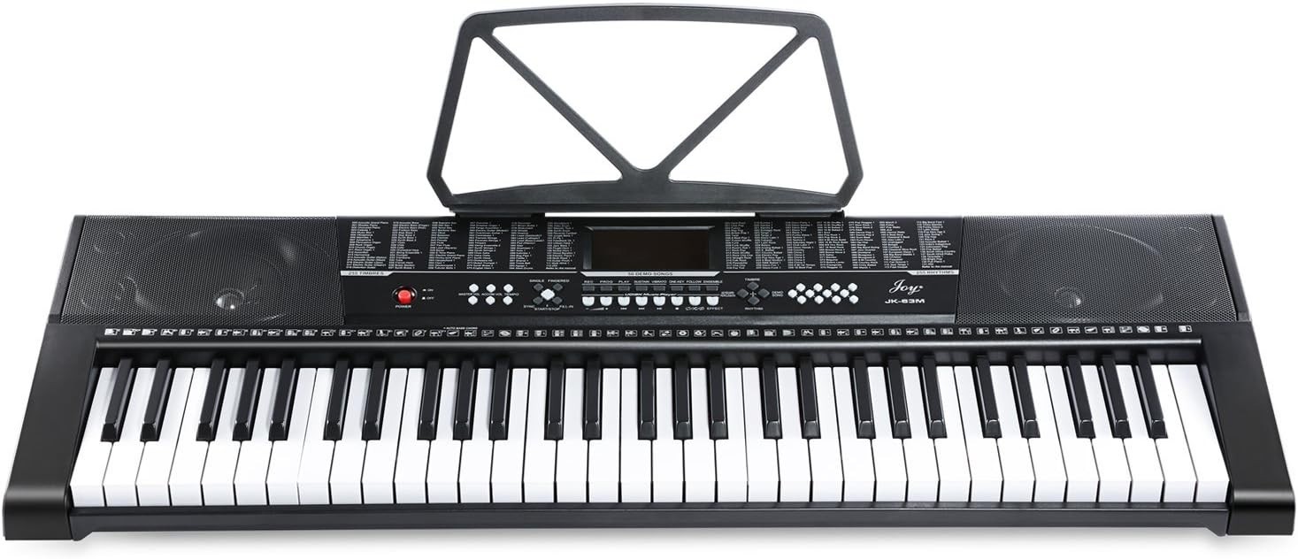 61 Key Standard Keyboard with USB Connectivity and Complete Music Accessory Kit