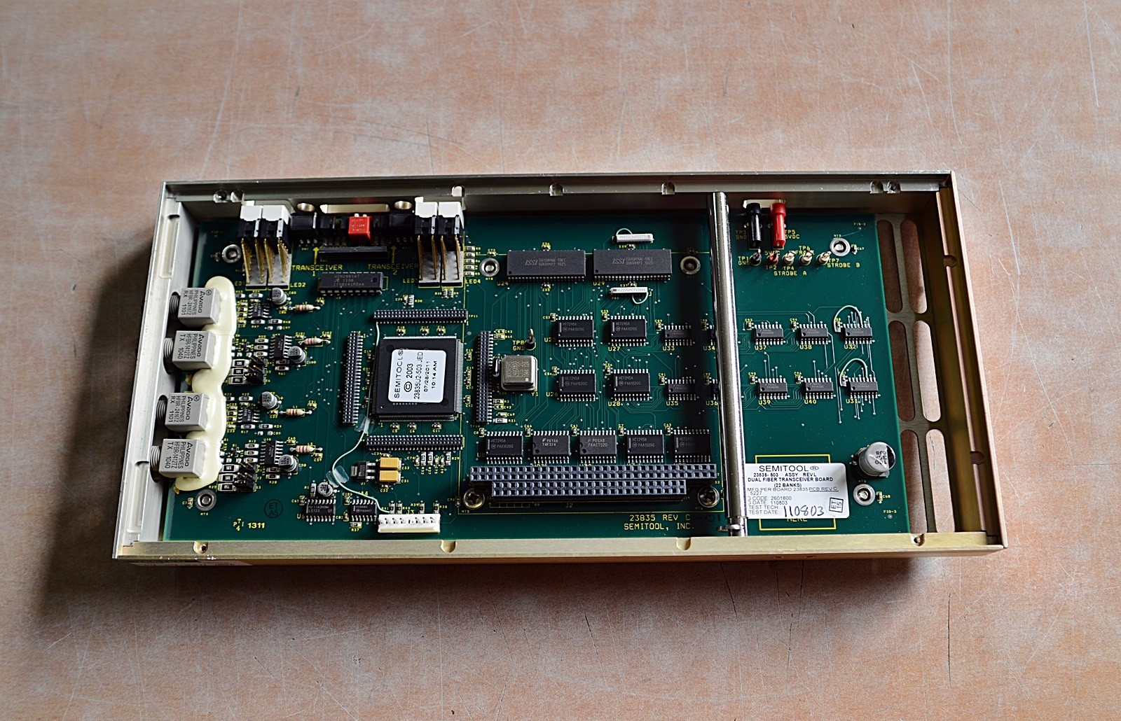 SEMITOOL 23835 Dual Fiber Transceiver Assembly 932T0016 free ship