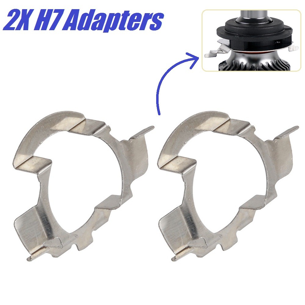 2x H7 LED Bulbs Adapter Special Socket Retainer Holder For Mercedes C E ML Class