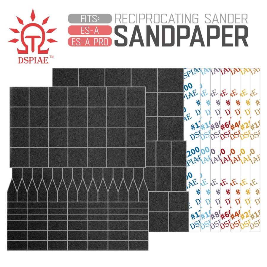 DSPIAE: Sandpaper Refills for ES-A : Illusive Shadows Reciprocating Sander