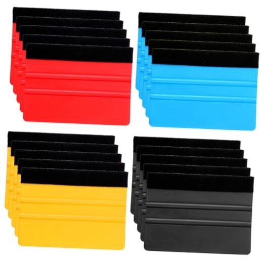 40 Pcs Squeegee for Vinyl Decal Tools 4 Inch Felt Edge Squeegee for Car Window