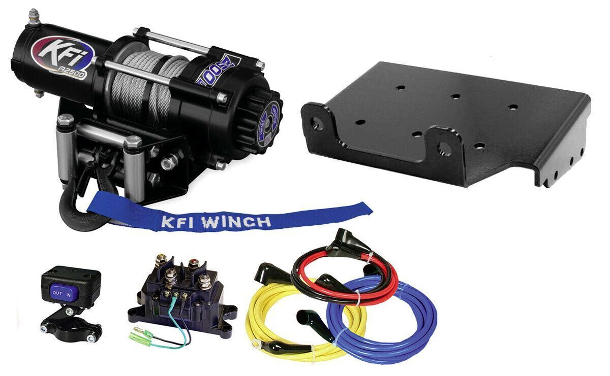 KFI A2500-R2 winch & mount kit fits 2002-2007 Suzuki Eiger 400, Vinson 500 4x4