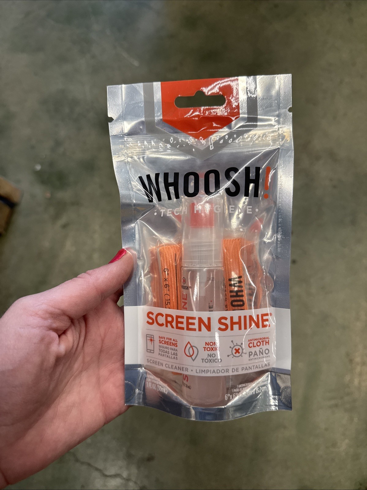 Whoosh Screen Shine Screen Cleaner + Cloth Resists Fingerprints NEW Apple Store