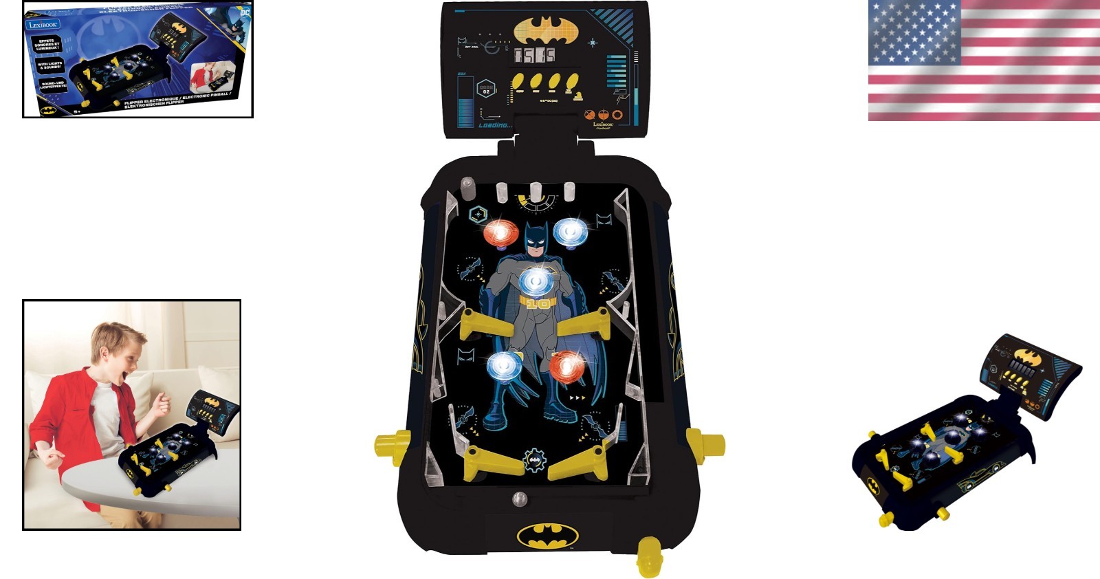 Batman Electronic Pinball Machine with Fun Sounds$
