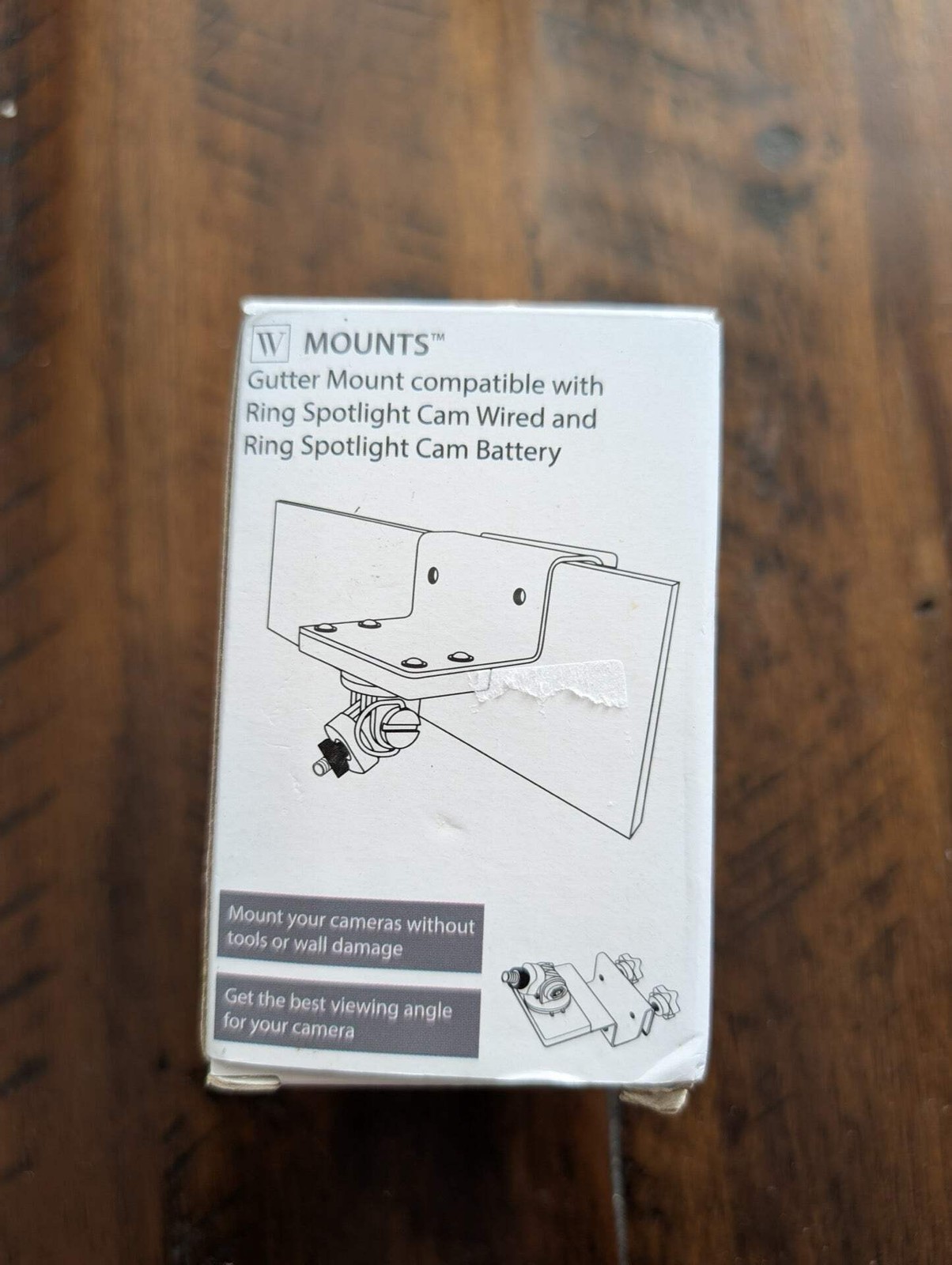 Gutter Mount for Ring Spotlight Cam from W Mounts - 2010s/2020s Smart Home Acces