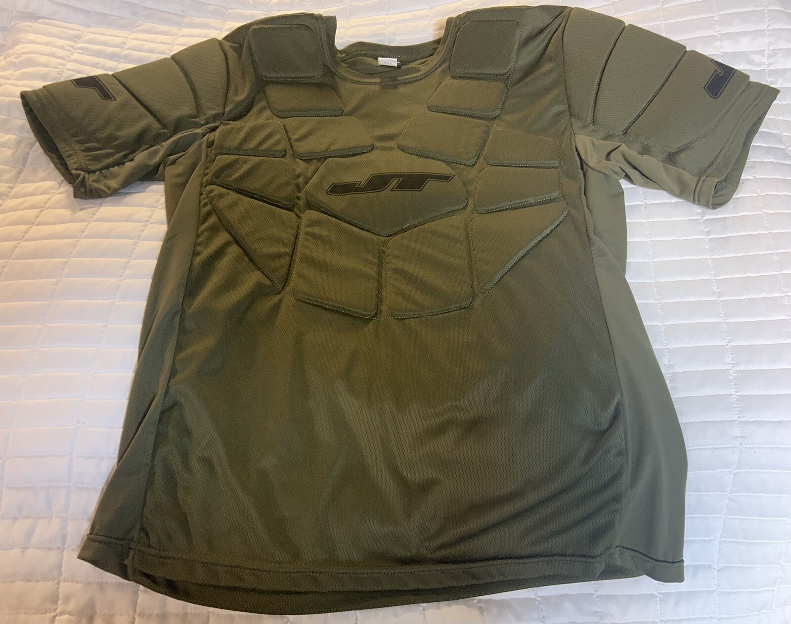 JT USA Paintball Padded Jersey /Shirt Army Green Mens:  One Size Fits Most NWOT!