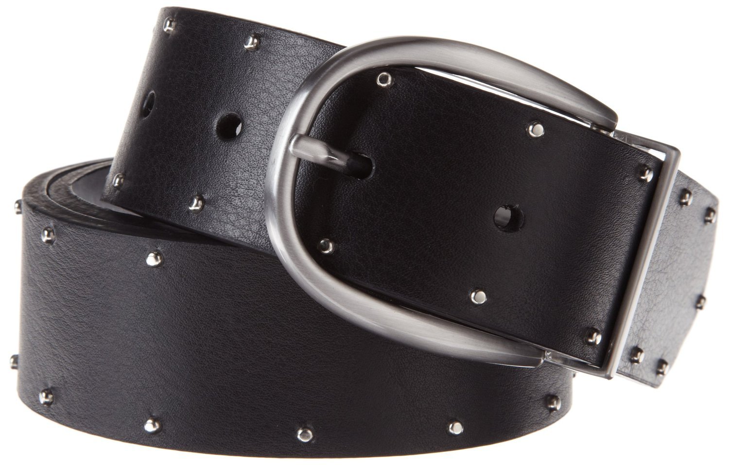 Nike Golf Womens Flat Black Studded Reversible Leather Ladies Belt S-M  MSRP $45