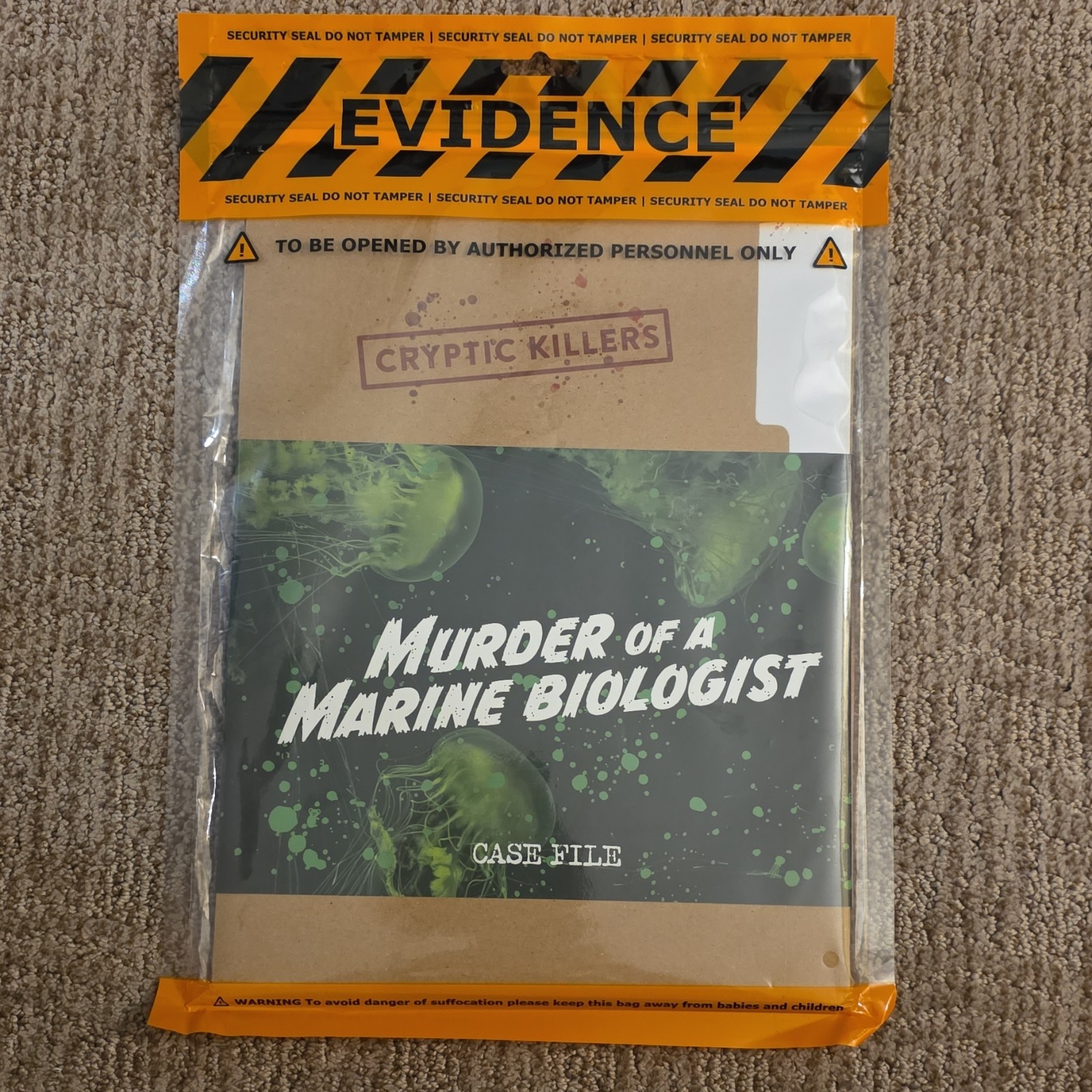 Cryptic Killers Murder of a Marine Biologist Murder Mystery Game Cold Case File