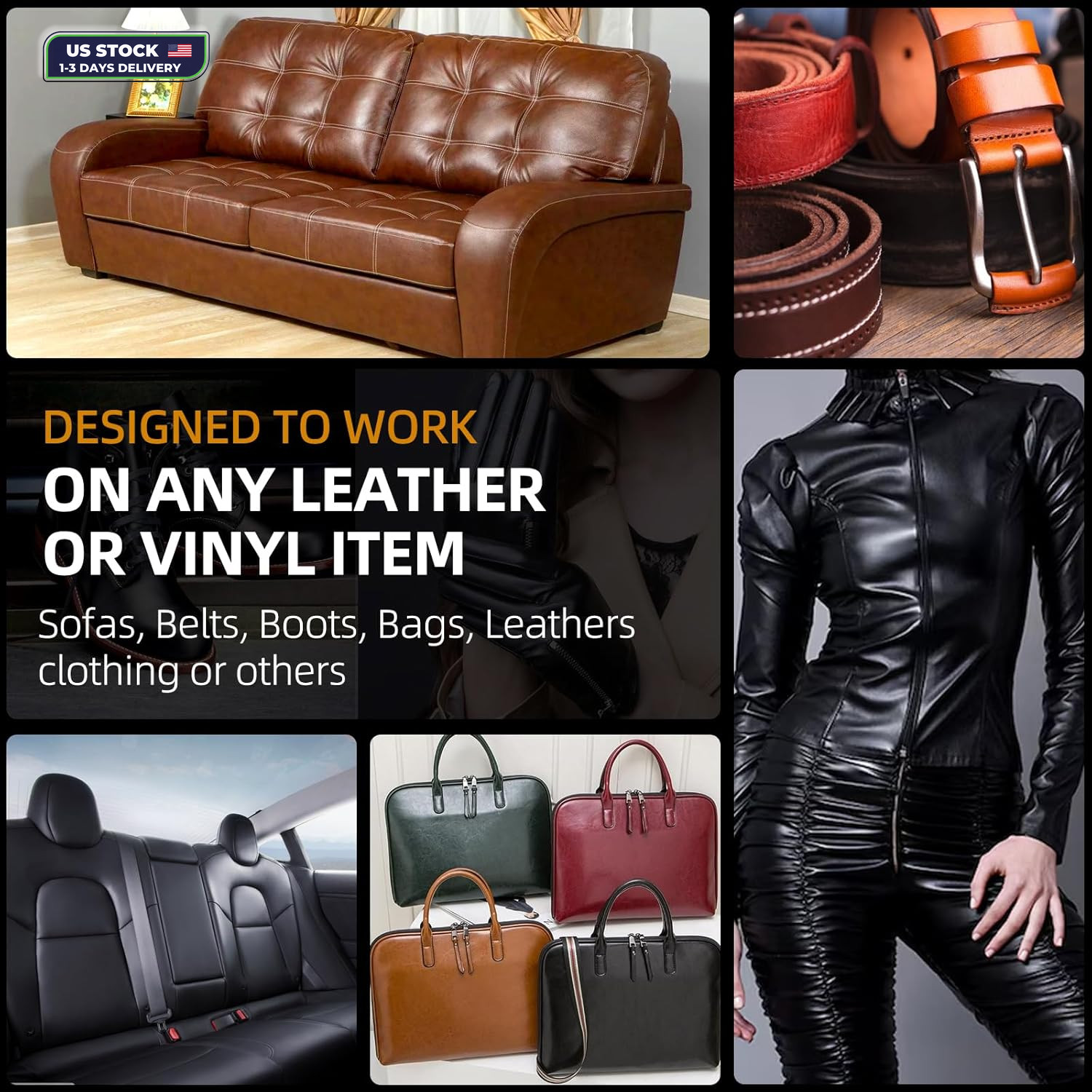Leather Recoloring Balm, Leather Color Restorer, Leather Restorer for Couches, L