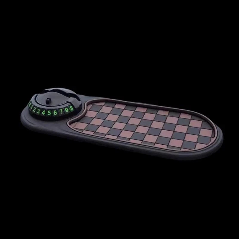 Multifunction Car Dashboard Anti-Slip Mat Auto Phone Holder & Parking Number