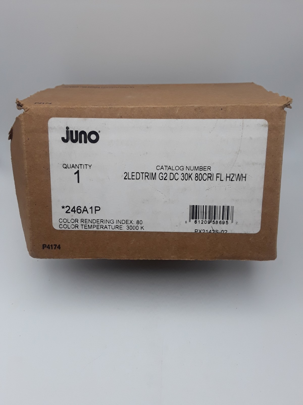 Juno Down-Lites 2” Cone Trim LED G2 DC 30K 80CRI FL HZWH  *246A1P*
