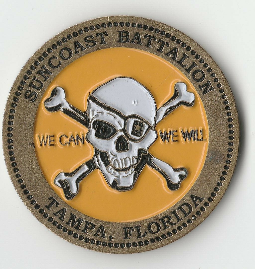 Suncoast Battalion Tampa Florida Challenge Coin 1.5"DIA BX8
