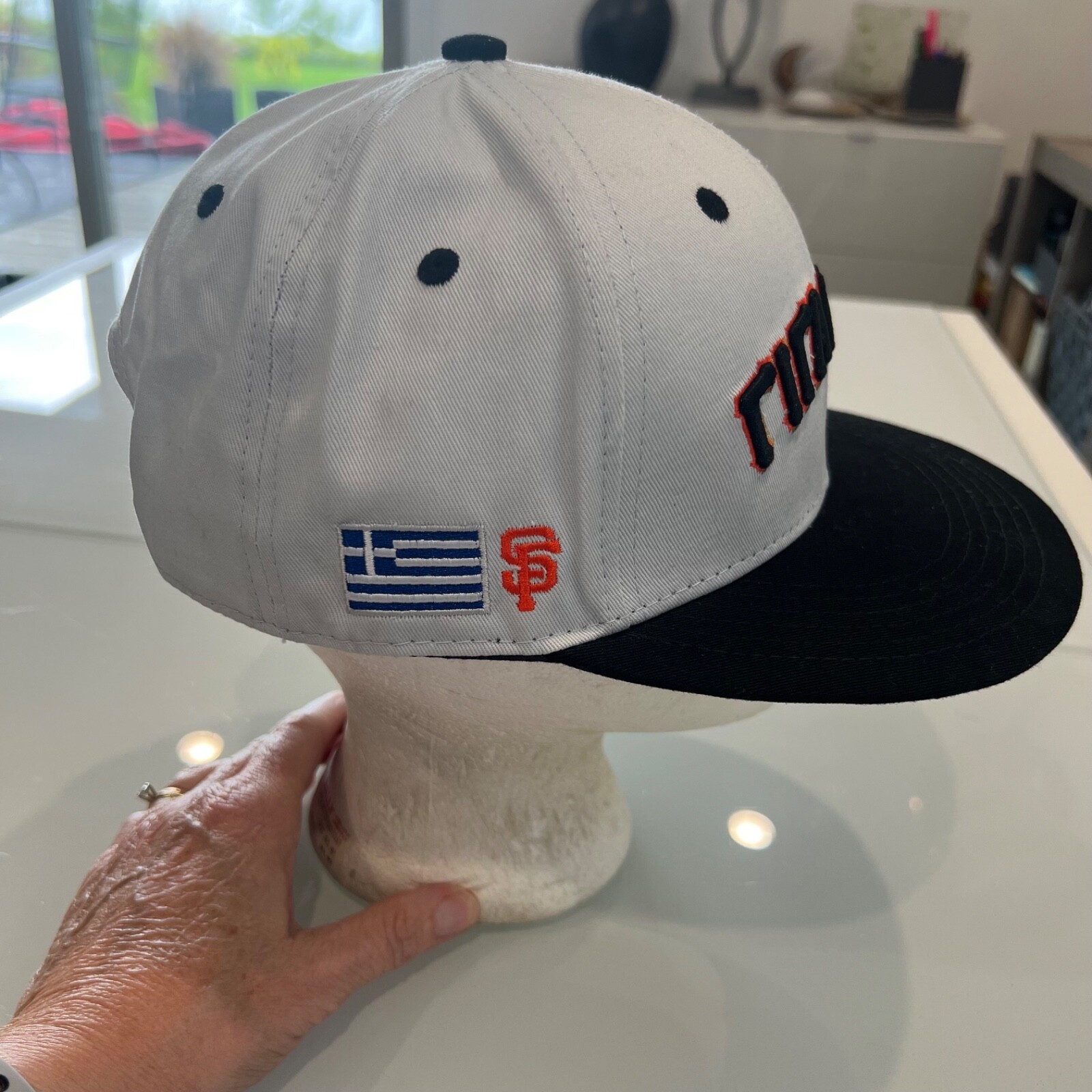 San Francisco Gray Black Orange Melonware rirantez Hat Cap Snapback