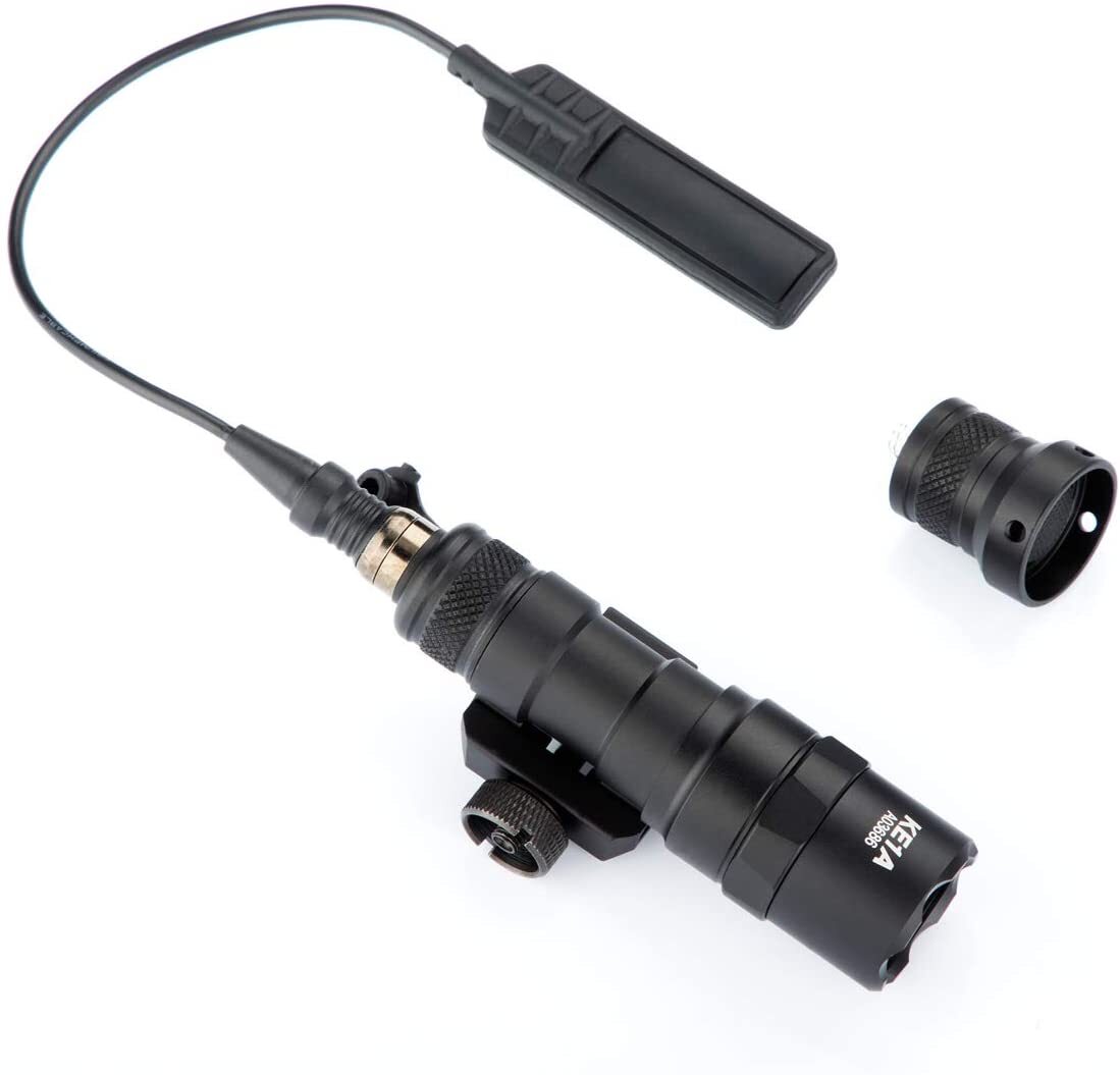 Picatinny Tactical Flashlight with Pressure Switch for M300B M600B Light