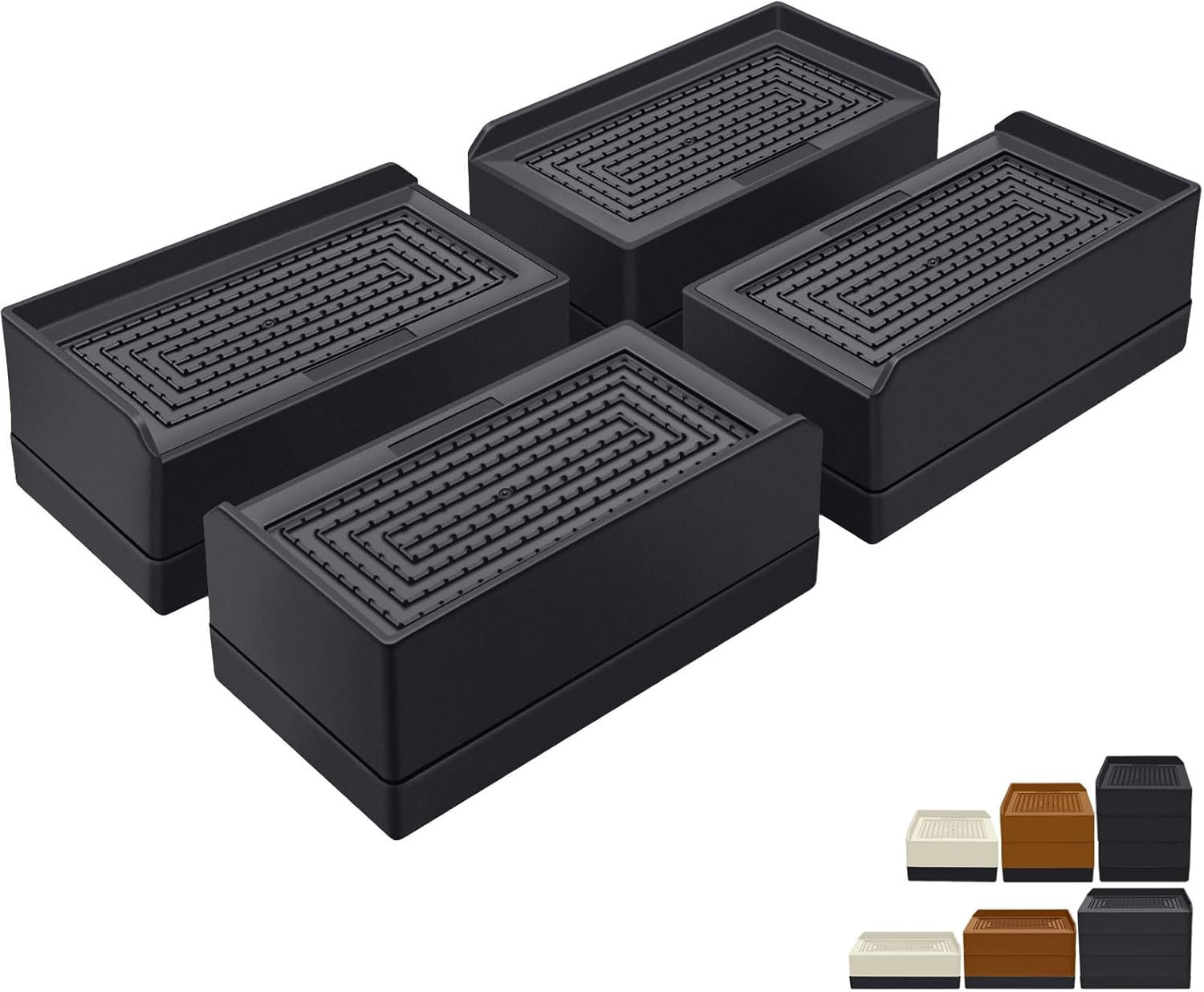 1.5 Inch Furniture Risers, Rectangle Adjustable Risers Blocks for Bed Sofa Ta...
