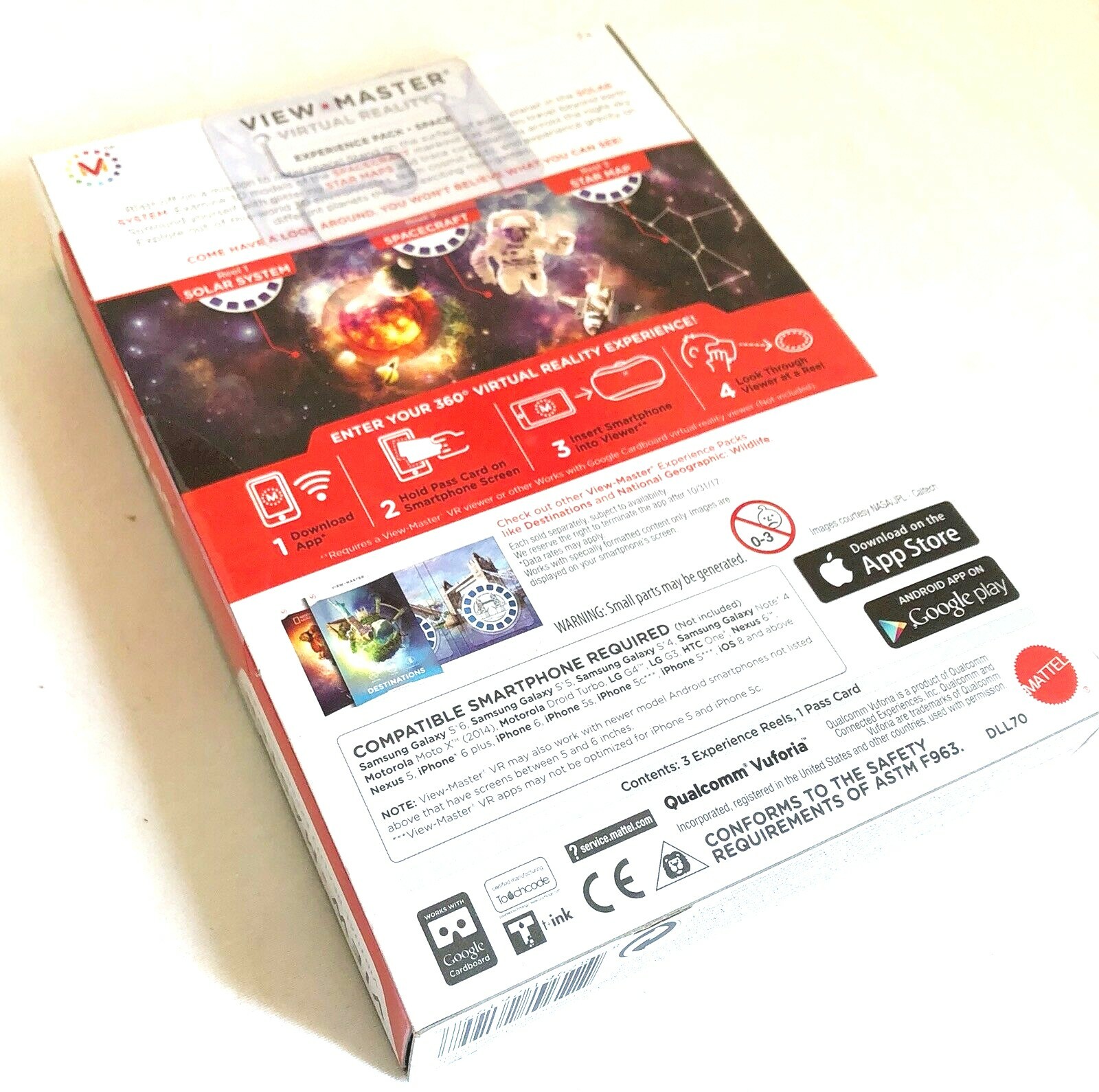 2 Pack New Viewmaster Space & Destinations Smartphone Virtual Reality